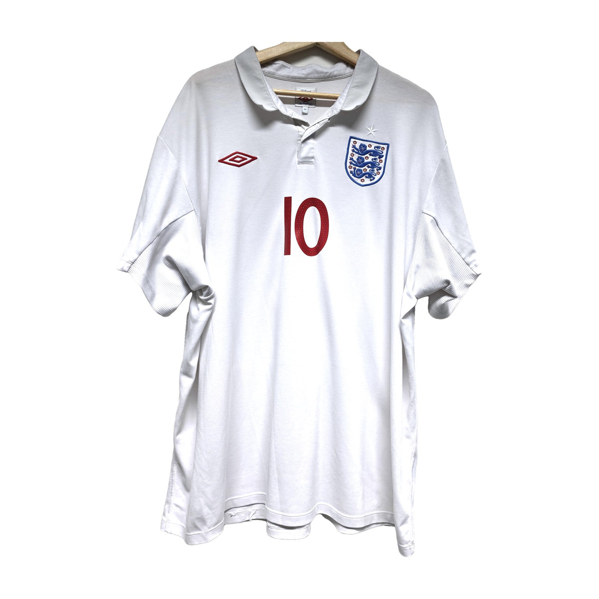 England 2009/10 home shirt, front