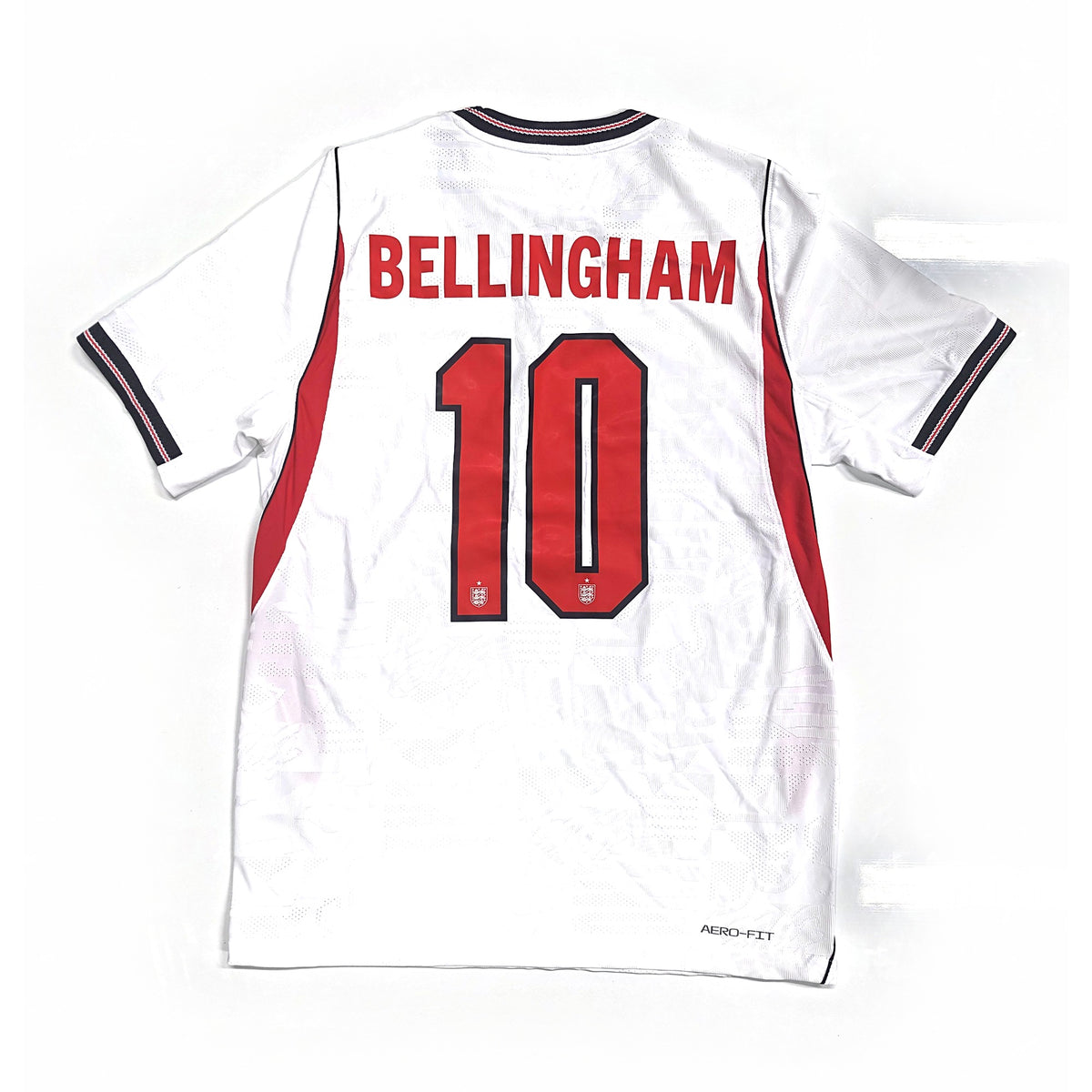 England 2026 home shirt, back with Bellingham 10 print