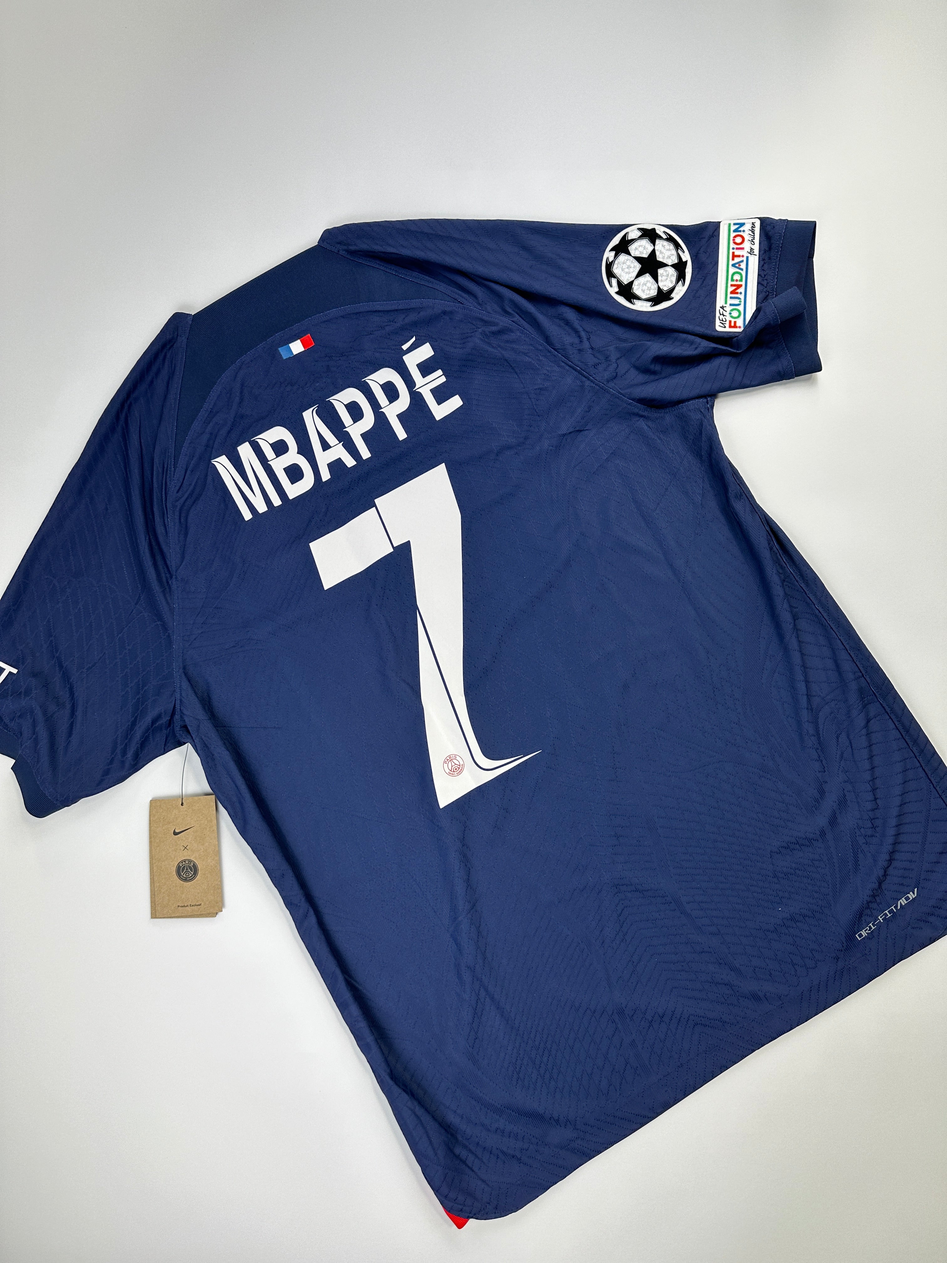 PSG Home Shirt 2023-24 Mbappe Cup Print Authentic