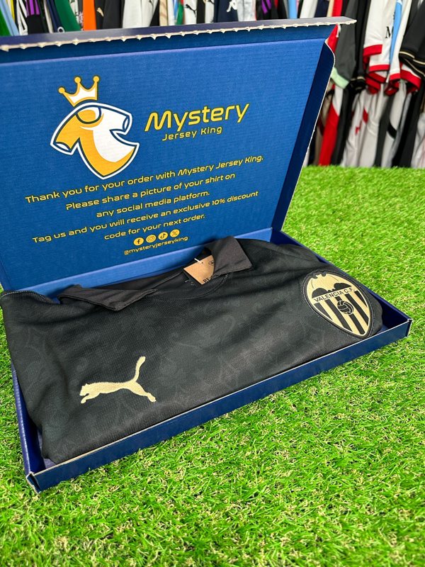 Genuine Valencia football shirt revealed in a Men's Mystery Football Shirt Box