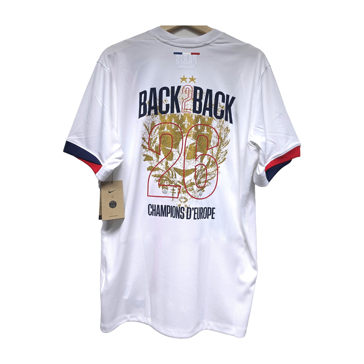 PSG 2025/26 away shirt, back